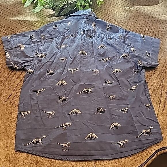 Dinosaur collared shirt size 7 100%cotton - Picture 7 of 10